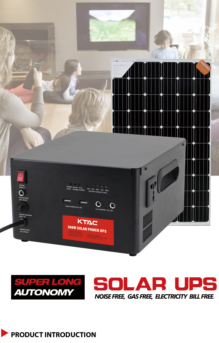 300W 500W long backup time solar generator solar storage system with battery for Philippines home lighting when power outage