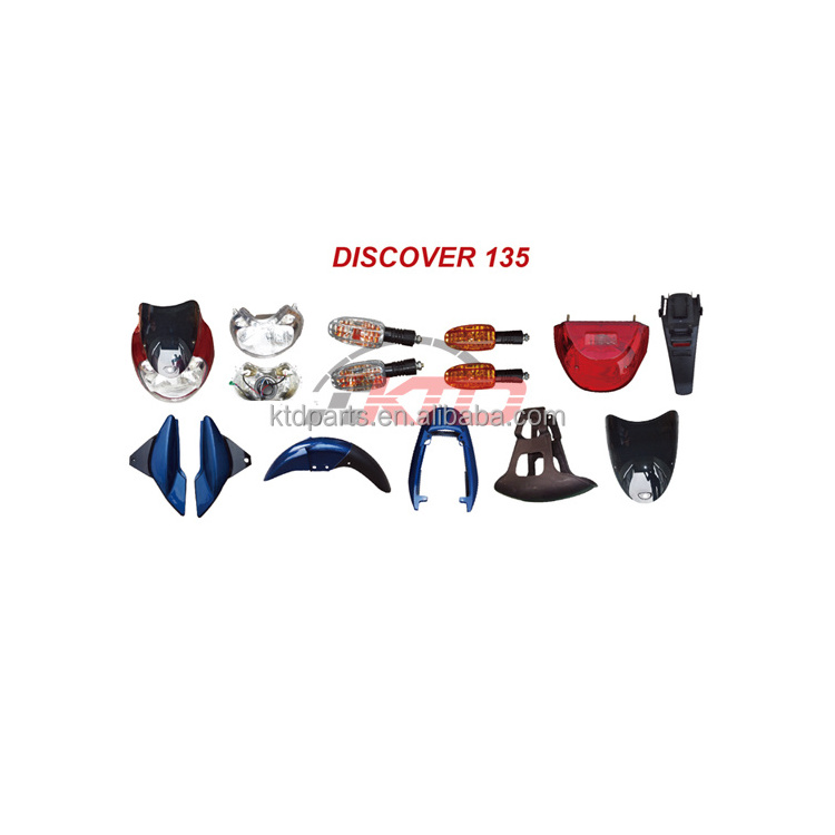 BAJAJ DISCOVER 135 Complete Motorcycle Full Plastic Fairings Headlight Frame Body Parts Kit