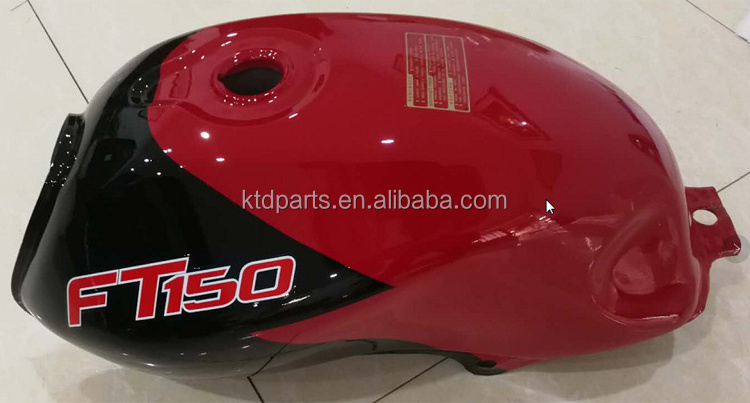 KTD Black Red IT FT150G Petrol Tank Motorcycle Fuel Tank For Italika FT 150 G