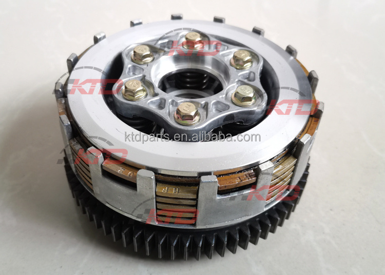 KTD 150cc 200cc Motorcycle Clutch Kits Lifan Zonsen Moto carguero Engine 6 Disc 6 Bolts Automatic Centrifugal Clutch Hub Assy