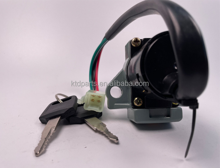 KTD CGL125 CGL 125 Motorcycle 4 Wires Ignition System Switch Lock Fuel Gas Tank Cover Set