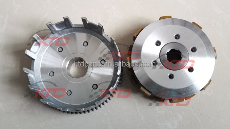 KTD 150cc 200cc Motorcycle Clutch Kits Lifan Zonsen Moto carguero Engine 6 Disc 6 Bolts Automatic Centrifugal Clutch Hub Assy