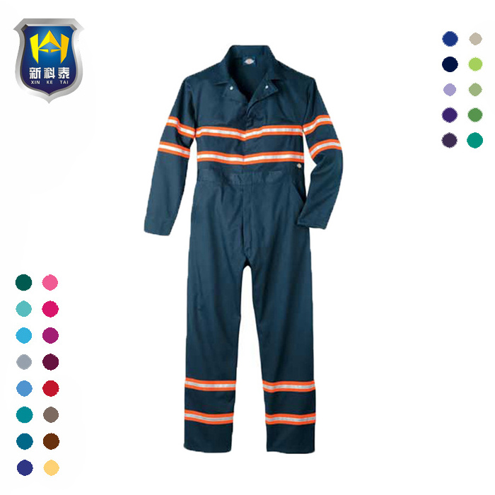 Orange Workers Overall Uniform with Reflective Tape for Mining