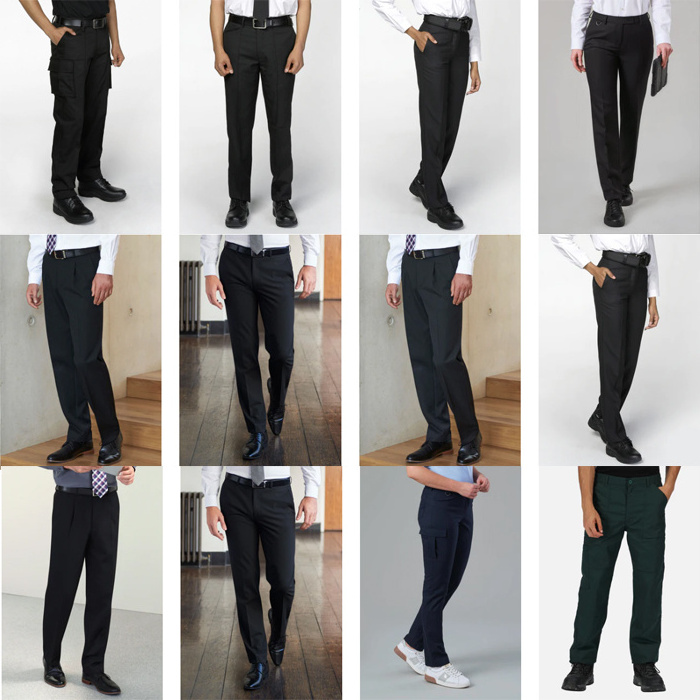 High Quality Wholesale Formal Officers Trousers Multi Colors Security Guard Uniform Pants