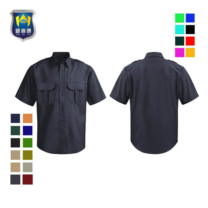 OEM Service Ripstop Short Sleeve Shirt Security Uniform Guard Uniform for Men Visit Uniform for Man and Woman Costumes Logo