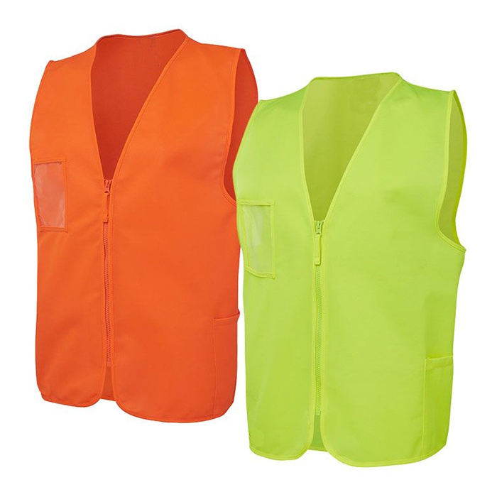 High Visibility Hi Vis Hi Viz Sustainable Reflective Safety Waistcoat Work Wear Vest With Logo