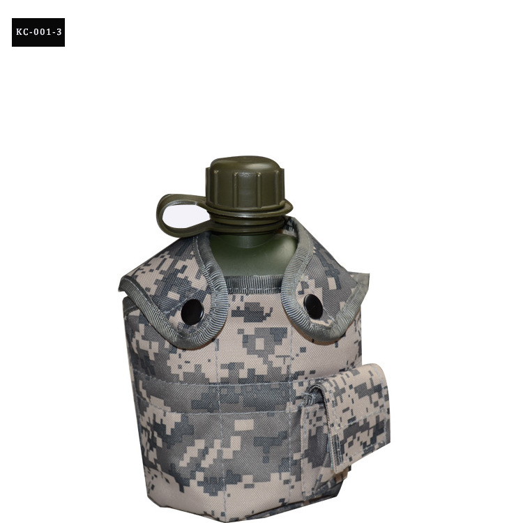 Tactical  mess tins drinking water bottle aluminium portable camouflage kettle for outdoor mountaineering