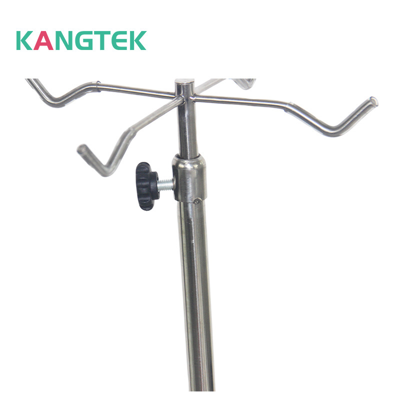 IV Stand with wheels Stainless Steel Drip infusion stand portable For iv pole stand