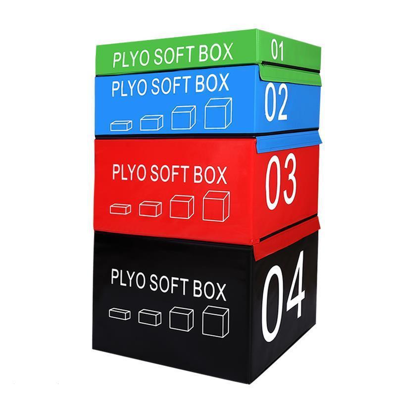 Trending Products 4 Piece Soft Plyo Box Set Gym Fitness Equipment Plyometric Foam Jumping Box