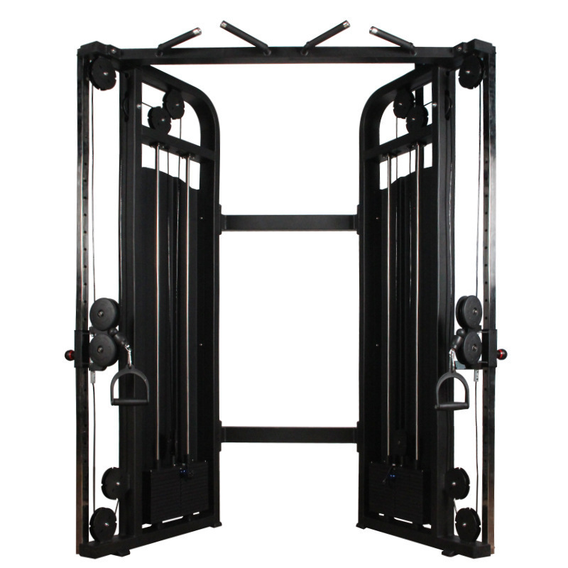 Gym fitness Dual arm exercise smith machine cable crossover machine weight stack pin loaded muti functional trainer FTS Glide