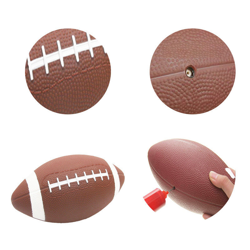 Custom Printed Logo PVC Rugby Ball Inflatable American Football Toy Football for kids