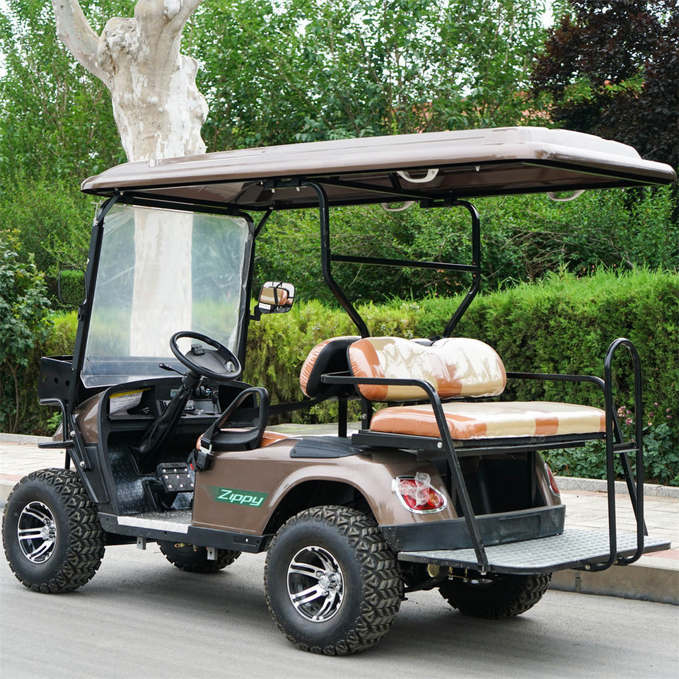 Motor 60V 4 Wheel 4 Seater Golf Carts New Chinese Travel Electric Grocery Cart Electric Scooters 3 - 4 People