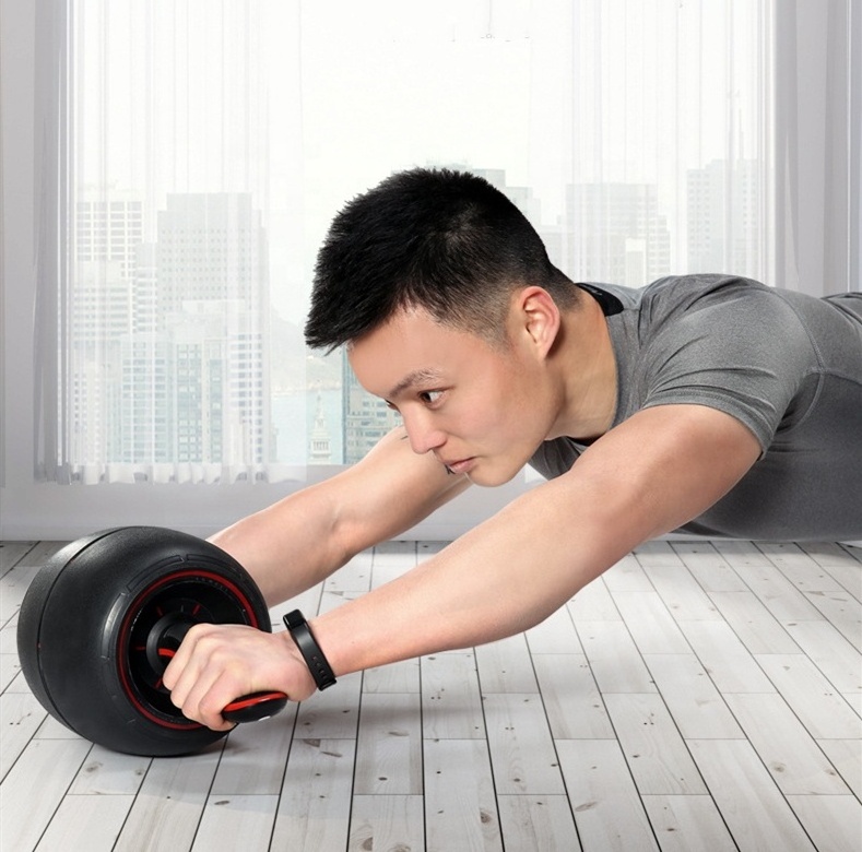 Hot Sell High Quality Abdominal Fitness Rebound Ab Wheel Roller With Knee Mat