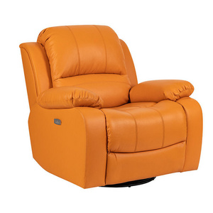 Modern European Style Living Room Electric Single Lounge Leisure Leather TV Massage Elderly Rocking Swivel Recliner Sofa Chair