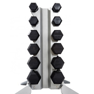 China factory price hot sale dumbbell rack for dumbbell 6 pairs vertical dumbbell rack stand set