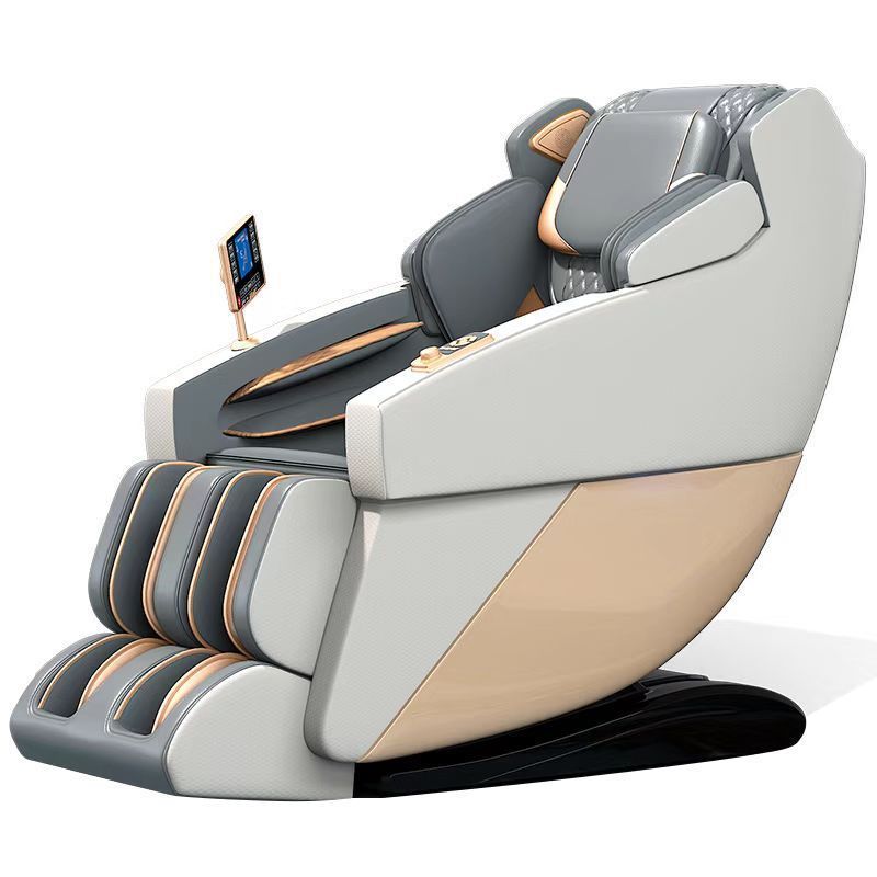 Luxury SL Track Shiatsu Black Massage Chair Foot Spa Full Body Massage Seat Zero Gravity Space Capsule Massage Chair