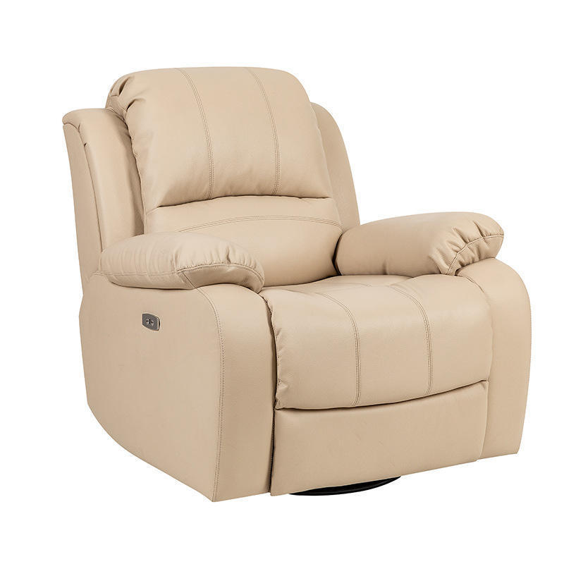 Modern European Style Living Room Electric Single Lounge Leisure Leather TV Massage Elderly Rocking Swivel Recliner Sofa Chair