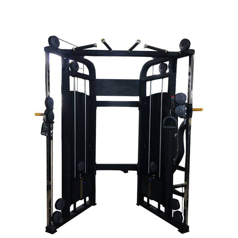 Gym fitness Dual arm exercise smith machine cable crossover machine weight stack pin loaded muti functional trainer FTS Glide