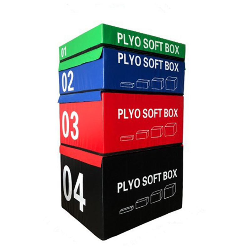 Trending Products 4 Piece Soft Plyo Box Set Gym Fitness Equipment Plyometric Foam Jumping Box