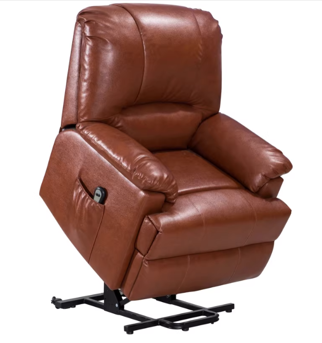 Modern Black Living Room Elderly Electric Power Single Lounge Leather Recliner Swivel Lift Rocking Massage Recliner Sofa Chair