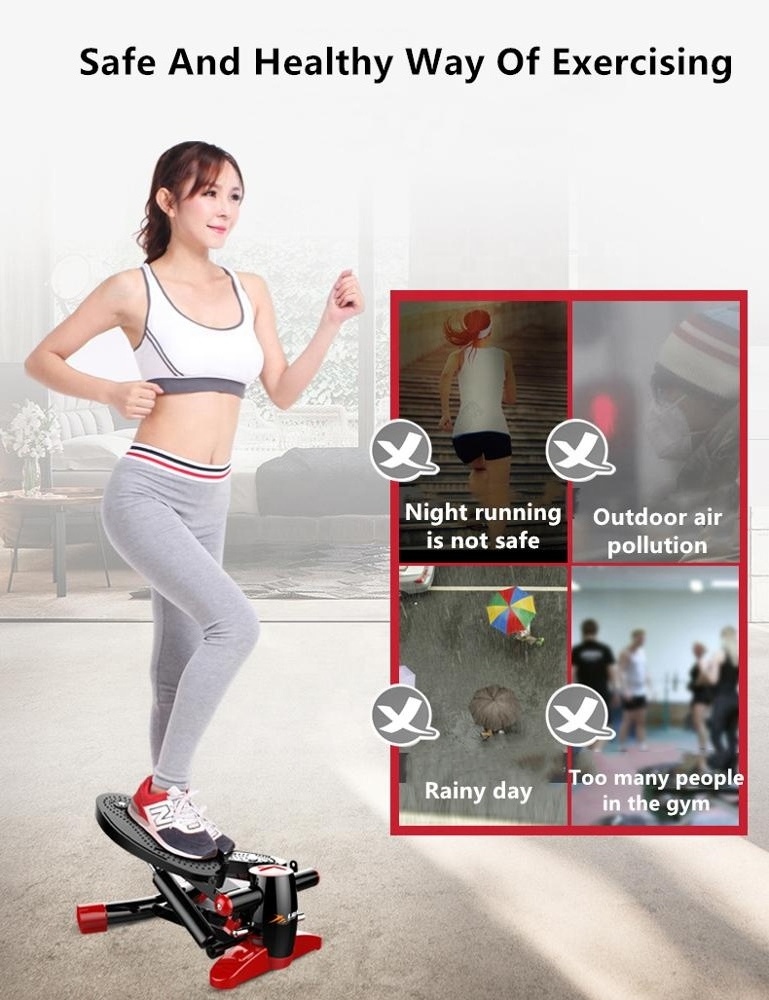 Professional Fitness Equipment Mini Stepper Aerobic Exercise Waist Twisting Cardio Air Stepper