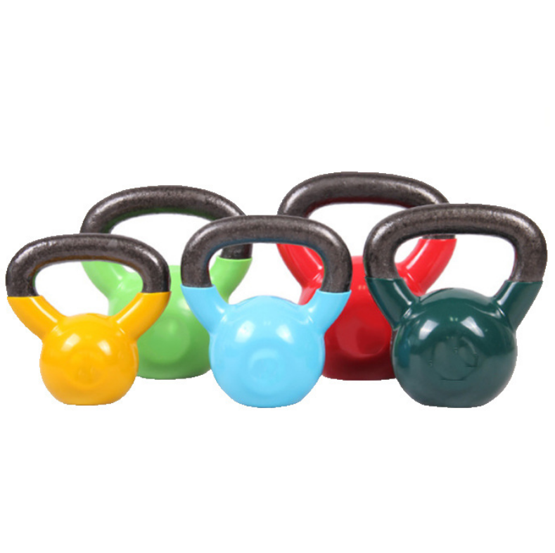 Fitness Equipment Cast Iron Coated Competition Colorful Kettlebell Set Use For Gym Home