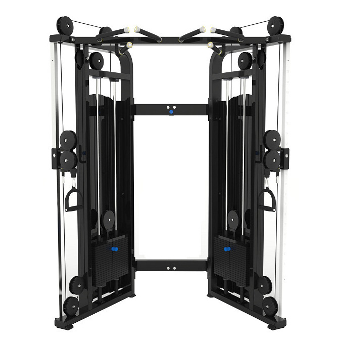 Gym fitness Dual arm exercise smith machine cable crossover machine weight stack pin loaded muti functional trainer FTS Glide