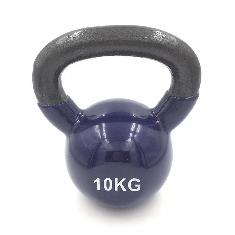 Fitness Equipment Cast Iron Coated Competition Colorful Kettlebell Set Use For Gym Home