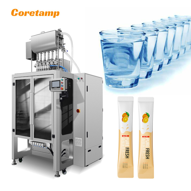 Multi Lane 4 Side Seal Packaging Machine Honey Stick Honey Sachet Packaging 70 Grams 6 Lanes Tomato Sauce Packing Machine