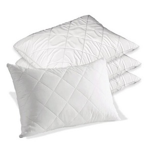 Home Microfiber Pillow Protectors, Pack of 4, Zipped Quilted Pillow Cases, Non-Allergenic Bed Pillow Covers Set