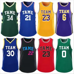 Personalized Customized Men's Basketball Uniform Club University Basketball Team Jersey Set Quick Dry Camisetas de baloncesto