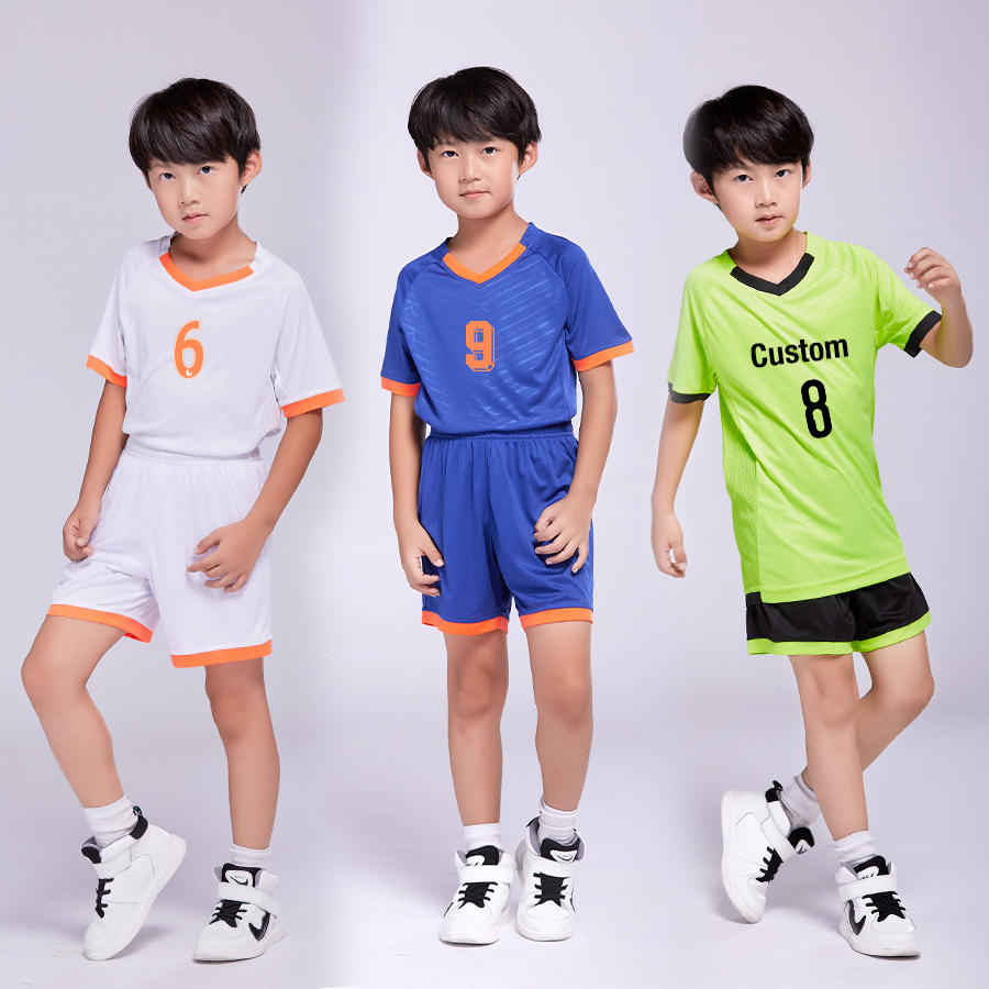 Customized Soccer Jerseys Thailand Football Shirt Training Running Wear Heavy Weight Nylon Jerseys Shorts Personalized