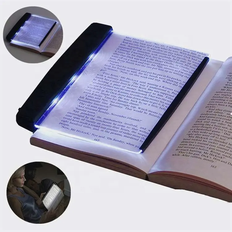 KTW Reading Night Light wedge Desk Lamp For Travel Bedroom Book Night Light Reading Book Lamp Portable LED Book Light