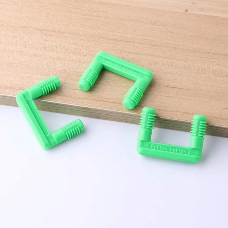 Invisible Plastic U-Shaped Furniture Connector Accessories Sliding Connector Cabinet Closet Office Panel Furniture