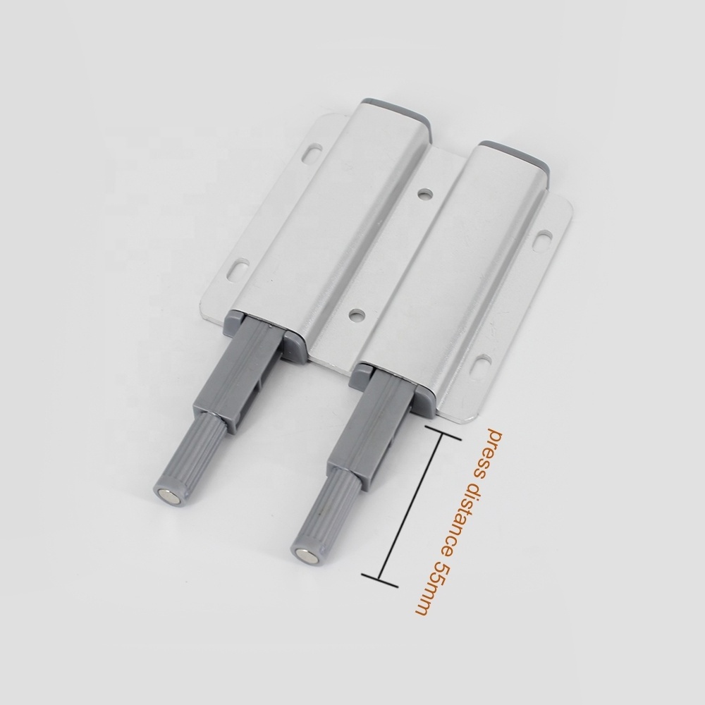 Cabinet Hardware Spring Touch Latches Self Closing Hinges Heavy Duty Double Magnetic Push to Open Latch for Cabinet