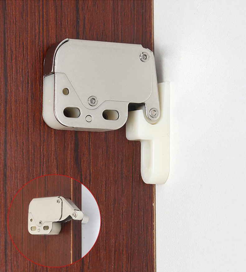 Cabinet Door Press Type Rebound Device Self-Spring Device Wardrobe Furniture Magnetic Catch Cabinet Locks Push Latch Mini Latch