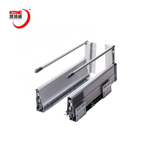 Customized Soft Closing Push Open Under mount Drawer Damper Slide Rail  Drawer Slide