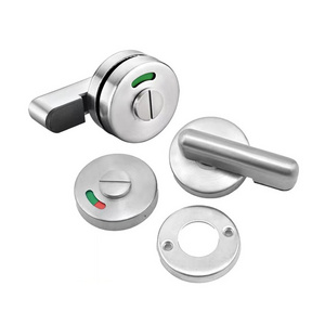 Public Toilet Partition Hardware Fittings Stainless Steel Bathroom Indication Lock