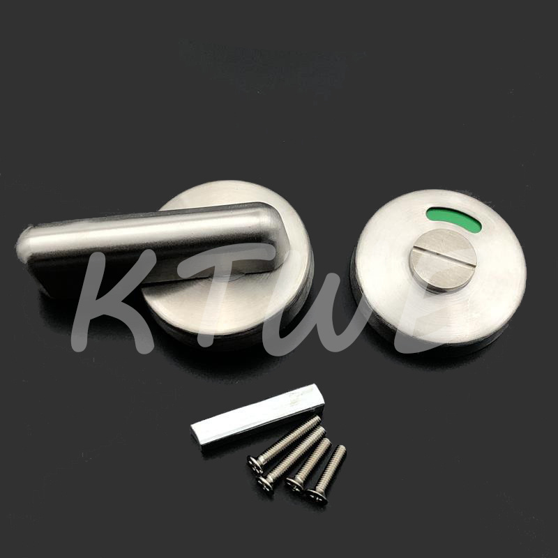 Public Toilet Partition Hardware Fittings Stainless Steel Bathroom Indication Lock