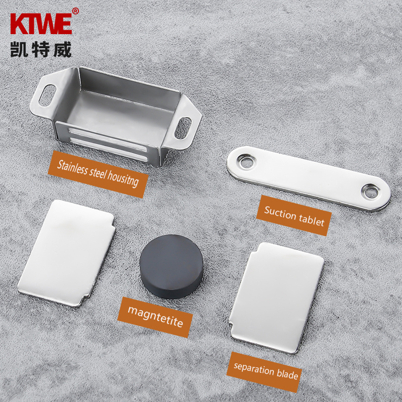 KTWE Furniture hardware Safety Cabinet touch latch magnetic door catch magnet