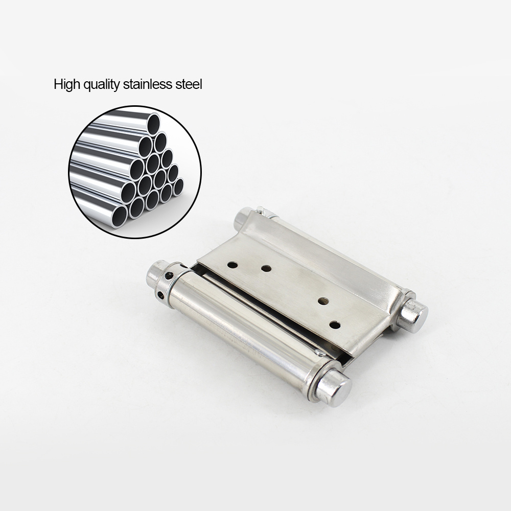 Double Sided Stainless Steel Spring Hinge Automatic Furniture Folding Hinge Factory Direct Sales