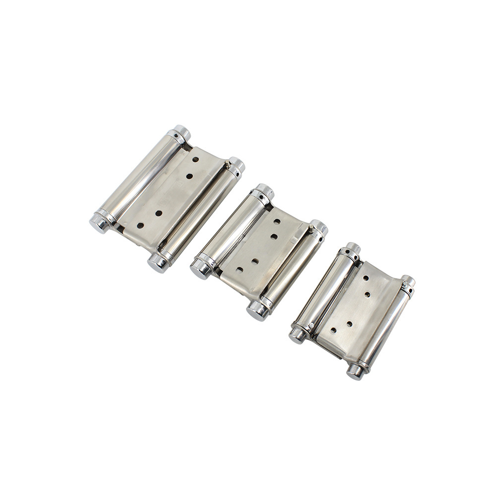 Double Sided Stainless Steel Spring Hinge Automatic Furniture Folding Hinge Factory Direct Sales