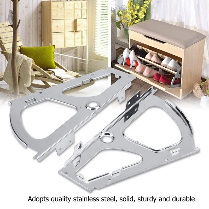 Shoes Cabinet Hinges - 1 Pair Stainless Steel Shoes Drawer Cabinet Hinges Movable Furniture Shoe Rack Hing Replacement Fittings