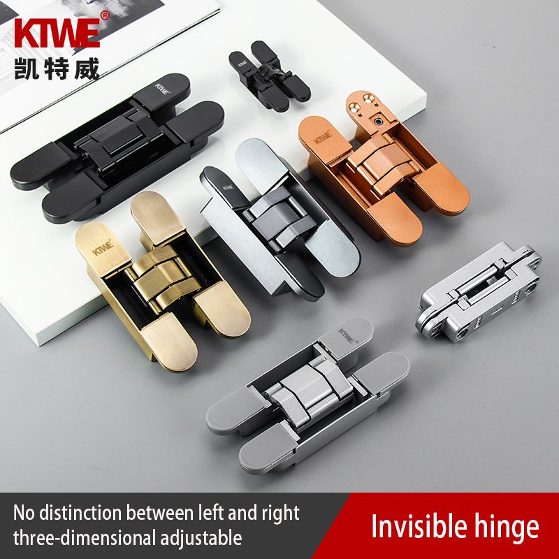 Wholesale  zinc alloy high quality 3D heavy duty concealed invisible hinges for easy installation of wooden doors