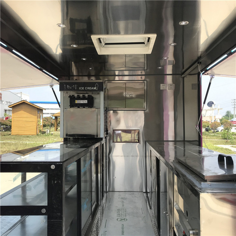 Food truck Customized Dining truck Hot Dog Pizza Coffee Ice Cream Mobile Camping Trailer Mall Night Market Buffet car