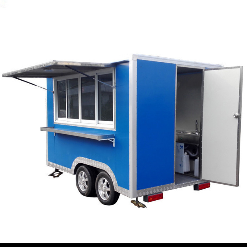 2023 American Popular Street Outdoor Fast Food Carts Crepe Food truck with Snack mobile kitchen cooking equipments price