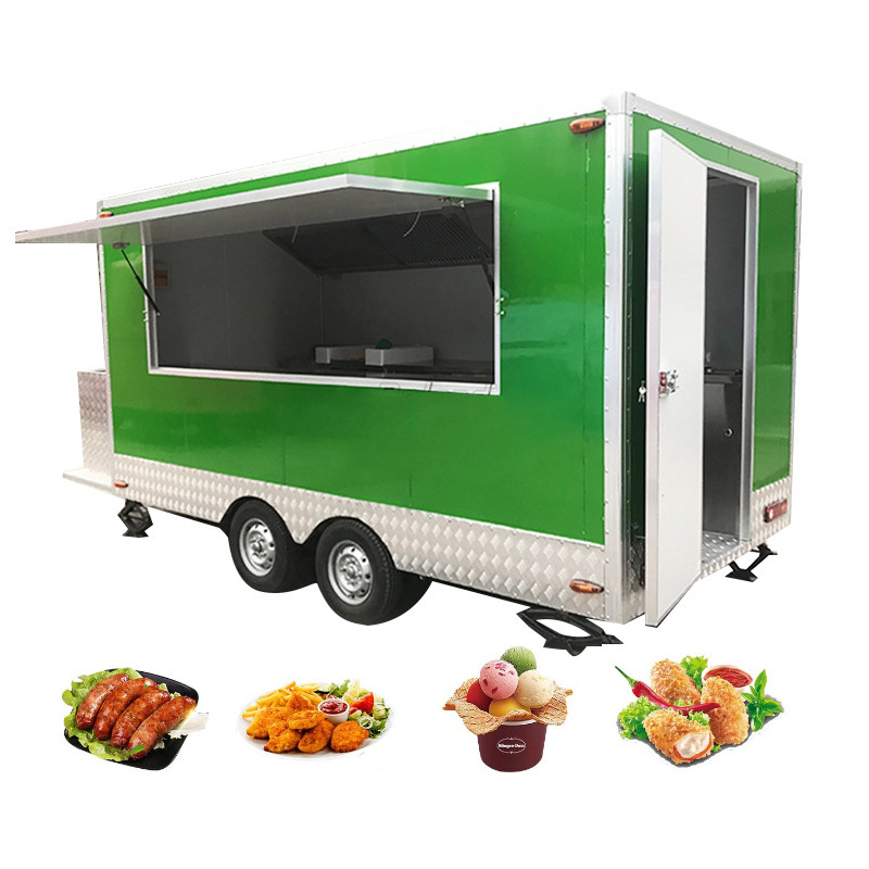 2023 American Popular Street Outdoor Fast Food Carts Crepe Food truck with Snack mobile kitchen cooking equipments price