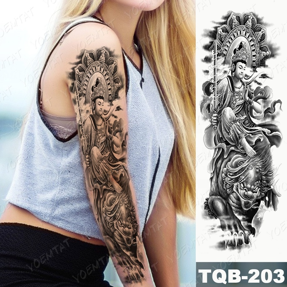 Wholesale new style skull full sleeve tattoo designs temporary sticker tattoos