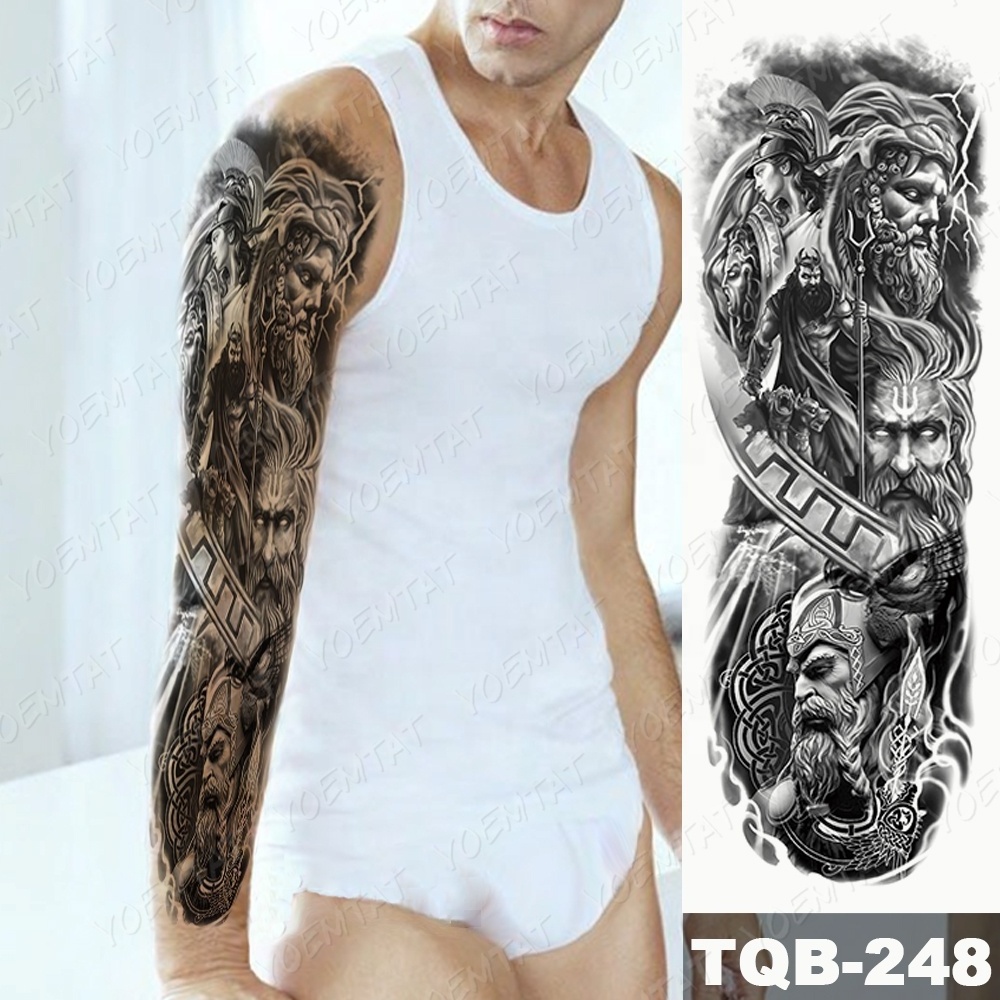 Best Selling Large Size Full Arm Men Tattoo Stickers Custom Waterproof Sleeve Tattoos