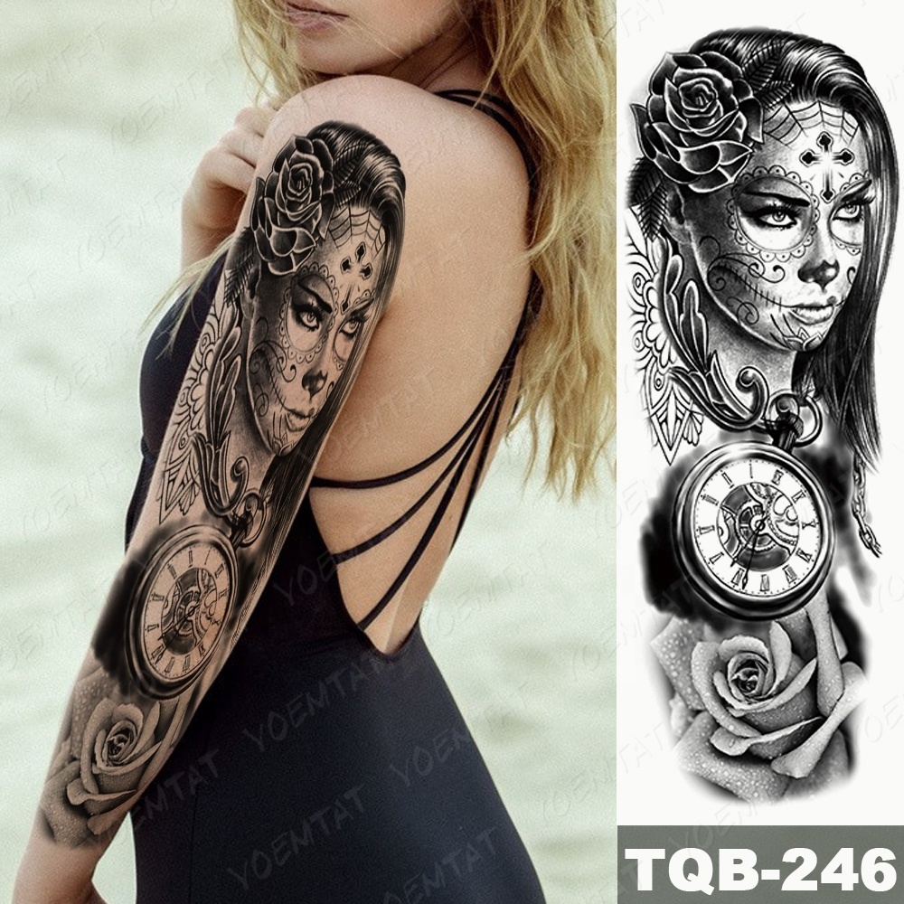 Best Selling Large Size Full Arm Men Tattoo Stickers Custom Waterproof Sleeve Tattoos